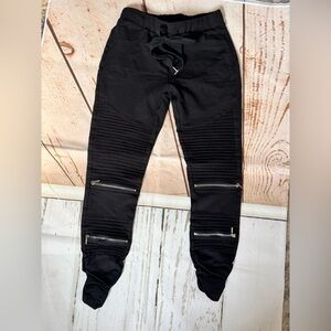 Shinestar Moto/hip hop Black Casual Joggers
